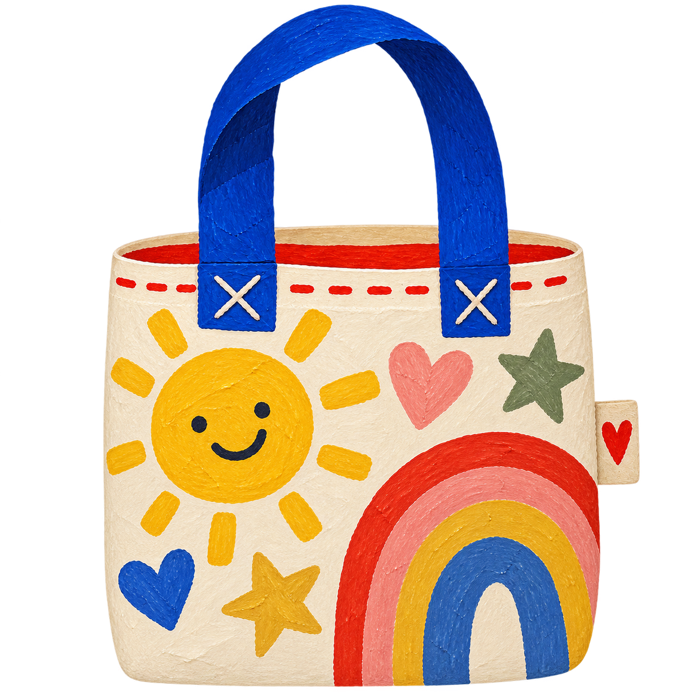 Party bag with a sunshine